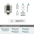 thumbnail image 6 of Amerock Esquire Brushed Nickel/Oil-Rubbed Bronze Single Prong Robe Hook, 6 of 9