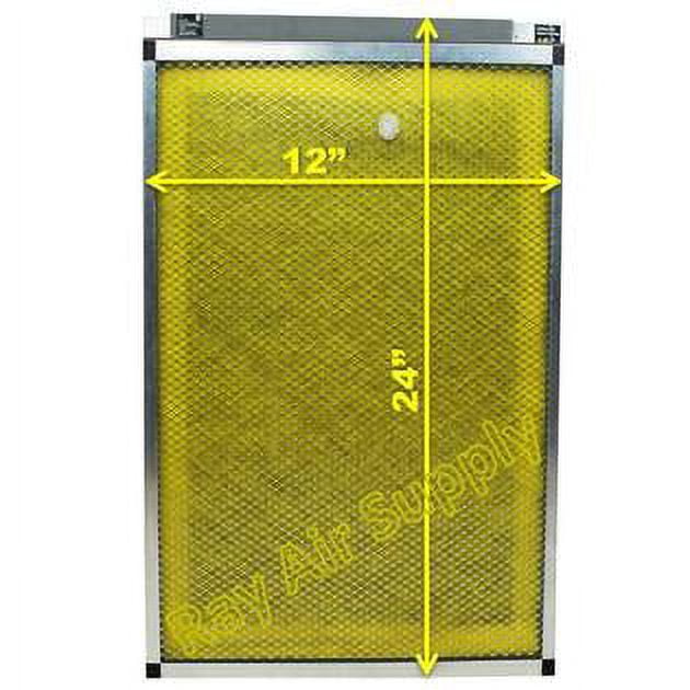 RAYAIR SUPPLY 12x24 Replacement Filter Pads Compatible with MicroPower Guard Air Cleaner (3 Pack)