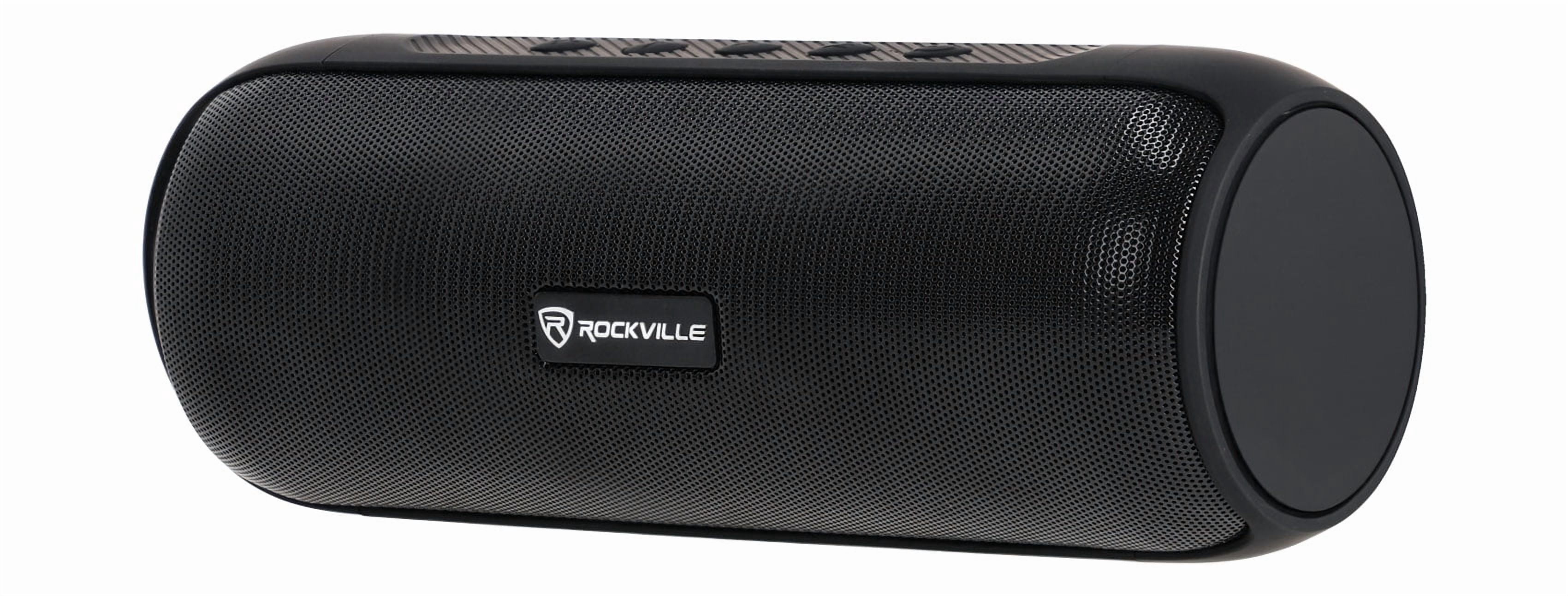 Rockville RPB25 40W Peak/15W RMS Portable Bluetooth Speaker, TWS Stereo Pairing, USB/SD/Aux/FM, Micro USB Charging, Water-Resistant, for Outdoor and Indoor Use
