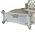thumbnail image 4 of Benjara Antoine Queen Bed, White Faux Leather Victorian Carved, Antique White, 4 of 5