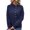 Blue, variant on Vedolay Hoodless Sweatshirts for Women Fashion 2023 Plus Size Long-Sleeve Crewneck Tee Shirt Zip up Hoodie Y2k Blue,S