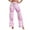 Pink, variant on Women's New Thin Elastic Loose Large Size Korean Version of Everything Long Trousers Casual Trousers Haren, Black, L