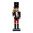 thumbnail image 1 of Abbracc Christmas Decor Crafts Tabletop Decoration Table Centerpiece Nutcracker Figurine Blue, 1 of 9