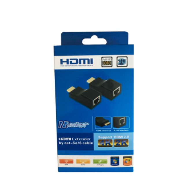 Extensores RJ45 4K compatibles con HDMI 30 m CAT5e Cat6