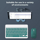 thumbnail image 4 of Combinación De Teclado Y Mouse Inalámbricos Para Pc iPad Blanco/Verde Oscuro, 4 of 4