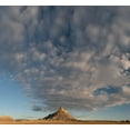 thumbnail image 2 of Zimmerman, Judith 28x26 Gold Ornate Wood Framed with Double Matting Museum Art Print Titled - Utah Early morning clouds at Factory Butte-Upper Blue Hills, 2 of 4