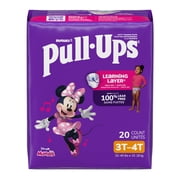 Pull-Ups Girls Potty Training Pants, 3T-4T (32-40 lbs), 20 Count (Select for More)