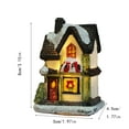 thumbnail image 2 of Christmas Village House Christmas Decoration, 3.15Inch LED Lighted Christmas Village Houses Christmas Winter Snow Village Collectible Buildings Decorative Tabletop Decoration Xmas Holiday Home Decor, 2 of 5