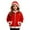 A01-Red, variant on Jinhomg Girls Zip up Hoodie Jacket Sherpa Lined Jackets Kids Cute Fur Trim Hooded Sweatshirts Warm Winter Fleece Coats Outwear with Pockets