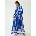 thumbnail image 5 of Printed Long Sleeve Viscose Maxi Dress, 5 of 6