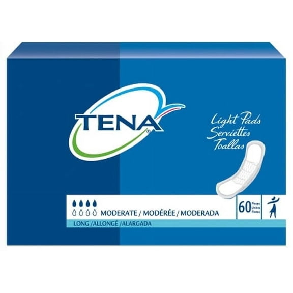 Tena Light Pad Moderate Long 3X60-Case of 180