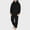 Black, variant on Men Long Sleeve Hooded Jumpsuit Pajamas Casual Winter Warm Rompe Sleepwear Lightweight Hiking Travel Pants