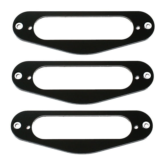 MERRYHAPY 3-Pack Style Electric Guitar Pickup Mounting Black Replacement Parts