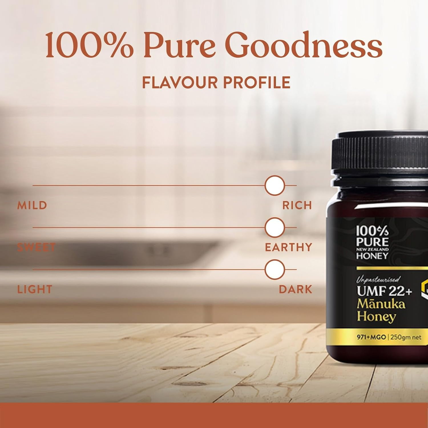 100% Pure New Zealand Manuka Honey Certified UMF 22+ MGO 968+ Ultra Premium Raw Honey 8.8 oz (250 g)