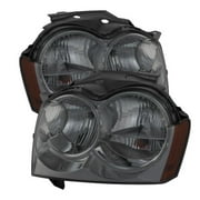 For 05-07 Jeep Grand Cherokee TD Crystal Headlights (Smoke) TD-HD-JH-JGC05-AM-SM