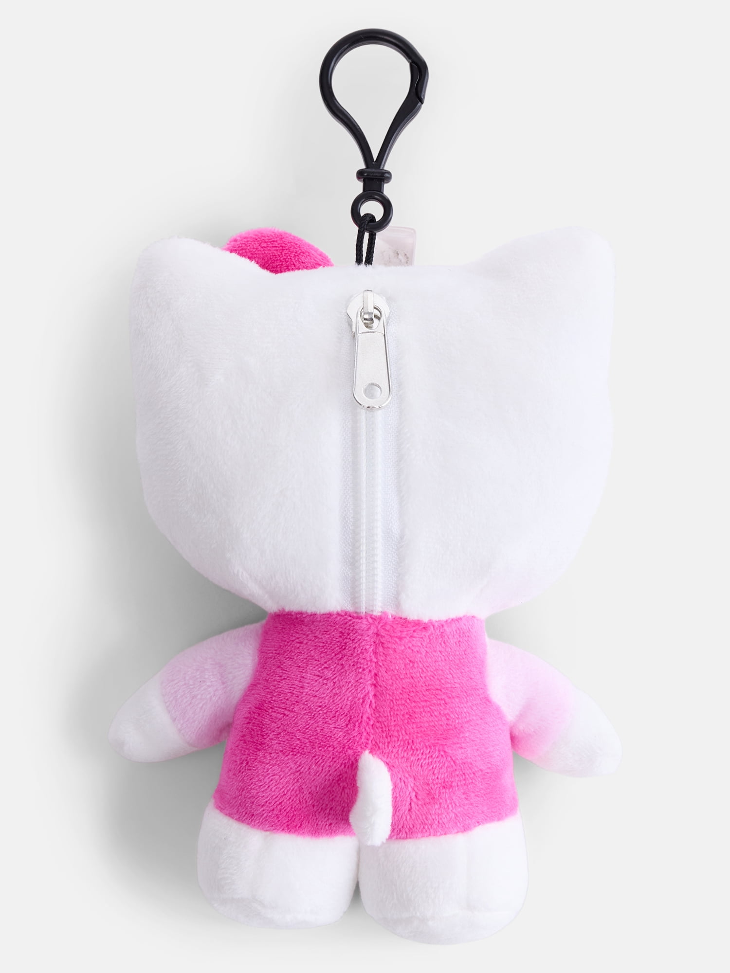 Hello Kitty Girls' Plush Bag Charm Pouch, Pink