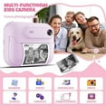 thumbnail image 6 of Beginner Instant Print Camera 24MP w/ 3 Rolls Paper - HD Video Recording Portable Digital for Creative Photography(Purple), 6 of 7
