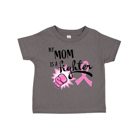

Inktastic My Mom is a Fighter- Breast Cancer Awareness Gift Toddler Boy or Toddler Girl T-Shirt