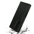 thumbnail image 3 of Magnetic for Samsung Galaxy Z Fold 5 PU Leather Case, [Compatible with Mag-Safe] PU Leather Hard PC Shell Slim Durable Shockproof Protective Phone Case Cover for Samsung Galaxy Z Fold 5, Black, 3 of 9