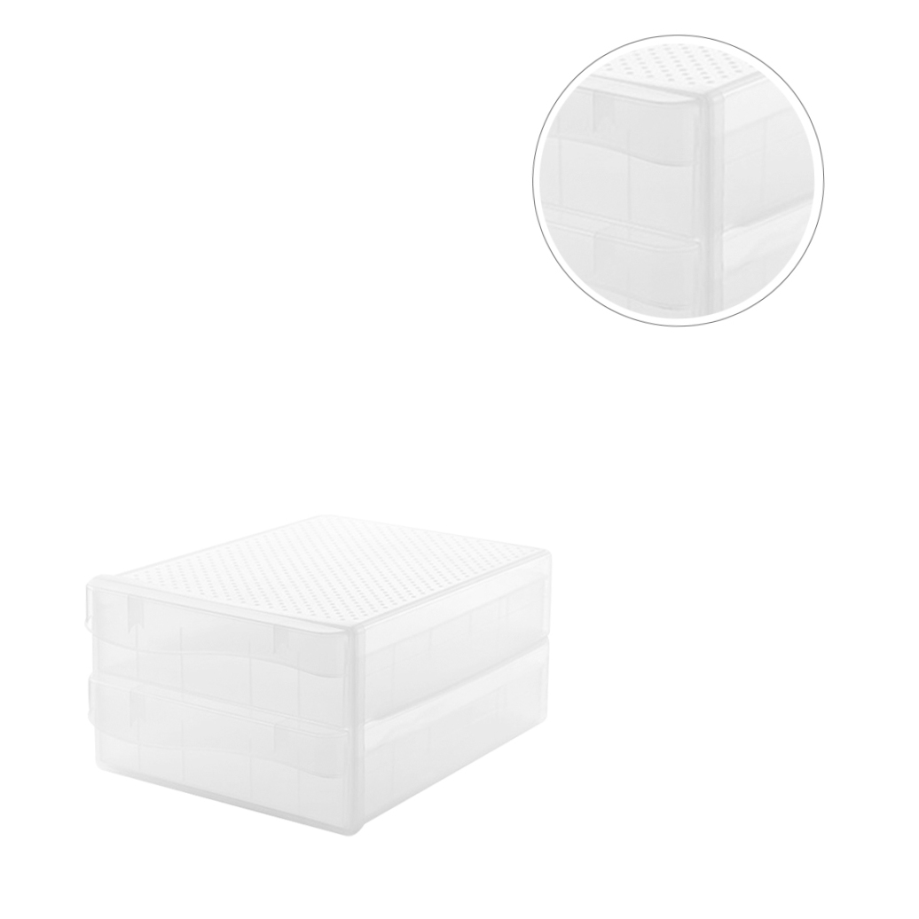 Toyandona 1Pc Household Plastic Egg Holder Basket Transparent for Fridge Storage