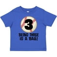 thumbnail image 3 of Inktastic 3rd Birthday Baseball 3 Year Old Boy Boys or Girls Toddler T-Shirt, 3 of 5