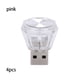 thumbnail image 5 of Speravity 4 piezas Mini USB Car Ambient Plug Play Light Iluminación interior Sin cables Atmósferas Luz Accesorios para automóviles Type3 NO3, 5 of 6