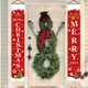 thumbnail image 4 of Toystoory Letrero de bienvenida para puerta con temática navideña, decoración navideña colgante para porche, 1 par Kits de decoración para fiestas, 4 of 6