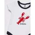 thumbnail image 2 of Hudson Baby Infant Boy Cotton Bodysuit, Shorts and Shoe 3pc Set, Lobster, 12-18 Months, 2 of 5