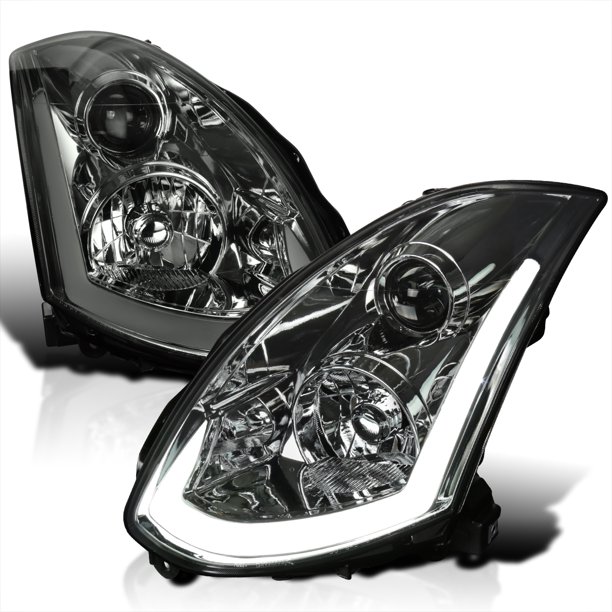 SpecD Tuning Integrated LED & Signal Smoke Lens Projector Headlights