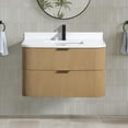thumbnail image 5 of Chantal 36" Floating Bathroom Vanity Oak, 5 of 11