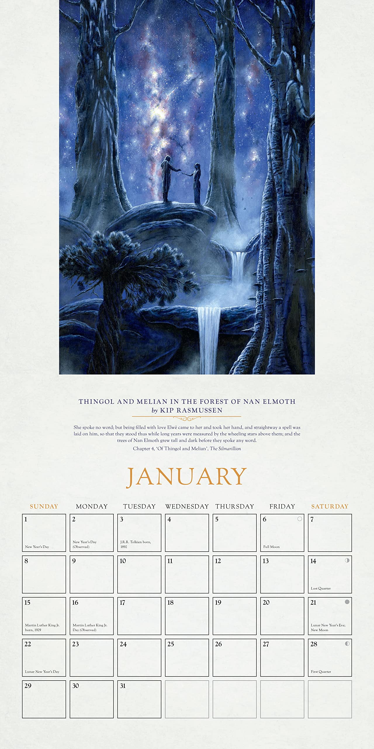 Tolkien Calendar 2023 (Calendar) - Walmart.com