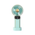thumbnail image 1 of La Oficina Regalos Ventilador Portátil Mini Usb Colgante Portátil Plegable Silencioso Escritorio Ventilador, Abs Azul 7.67x3.34In, Ventilador Portátil Recargable, 1 of 5