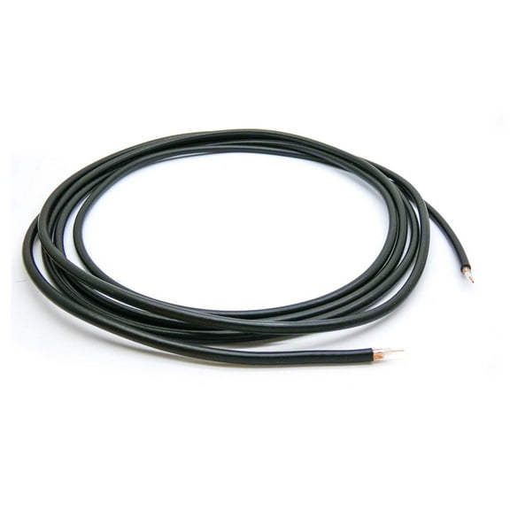 10FT RG58 Coaxial Cable Shielded with Black PVC Jacket Solid Copper Core