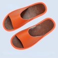 thumbnail image 3 of XIHAHA-zapatillas de piel de vaca auténtica para hombre y mujer, zapatos antideslizantes de fondo suave para el hogar, sandalias de talla grande 33-44, Verano, 3 of 5