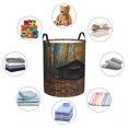 thumbnail image 6 of Laundry Basket, Dirty Clothes Hamper, Waterproof Laundry Bag Washing Bin Laundry Baskets with Handles, Rustic Cabin Autumn Forest Laundry Hampers for Bedroom Aesthetic Essentials, 6 of 7