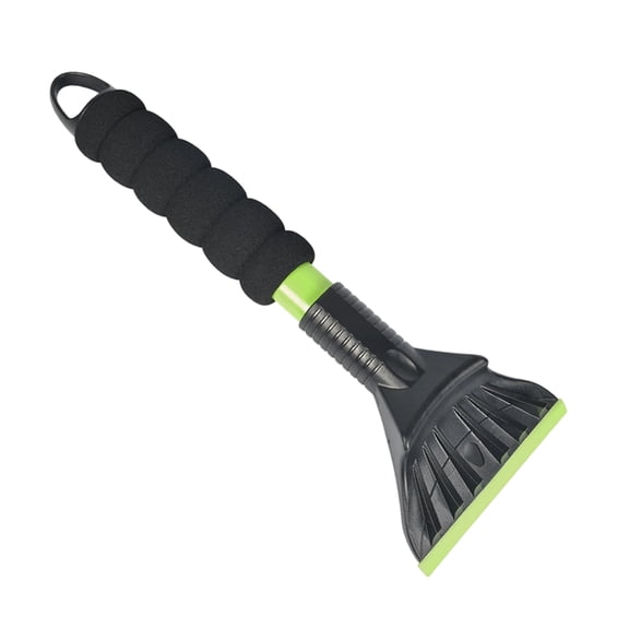 Oversized Ice Scrapers for Car Windshield, Snow Brush Scrapers Car Window Frost Removal with Foam Handle, Soft Blade for SUVs Trucks-Scratch（12.6 Inch,Green ）