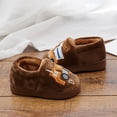thumbnail image 4 of Utlike Toddler Slippers Winter House Slippers Boys Cozy Animal Themed Closed Back Shoes Warm Shoes For Kids Indoor Outdoor Soft Sole Non Slip Round Toe Home Footwear Size 18M-24M, 4 of 6
