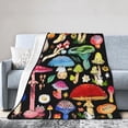 thumbnail image 2 of Mushroom Gifts Blanket 60"X50" Bed Throw Blanket Soft Lightweight Cozy Warm Blankets for Kids Teens Men Women, 2 of 6