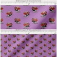 thumbnail image 2 of Soimoi Purple Cotton Poplin Fabric Barn & Cow Farm Fabric Prints By Yard 42 Inch Wide, 2 of 7
