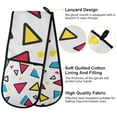 thumbnail image 2 of Yayeee Double Oven Mitt Kitchen Heat Resistant Baking 35" x7" Quilted Glove, Red Triangles, 2 of 6