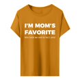 thumbnail image 4 of MEICHEN I'm Mom's Favorite Print Shirt Mother's Day T Shirts for Women Summer Fashion Clothing Tops, 4 of 6