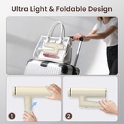 1500W Foldable High-speed Hair Dryer with Diffuser and Nozzle, Travel Blow Dryer for Fast Drying Frizz Control, 120V