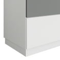 thumbnail image 2 of Castle Place Modern Wood 2 Drawer Nightstand, White, 2 of 7