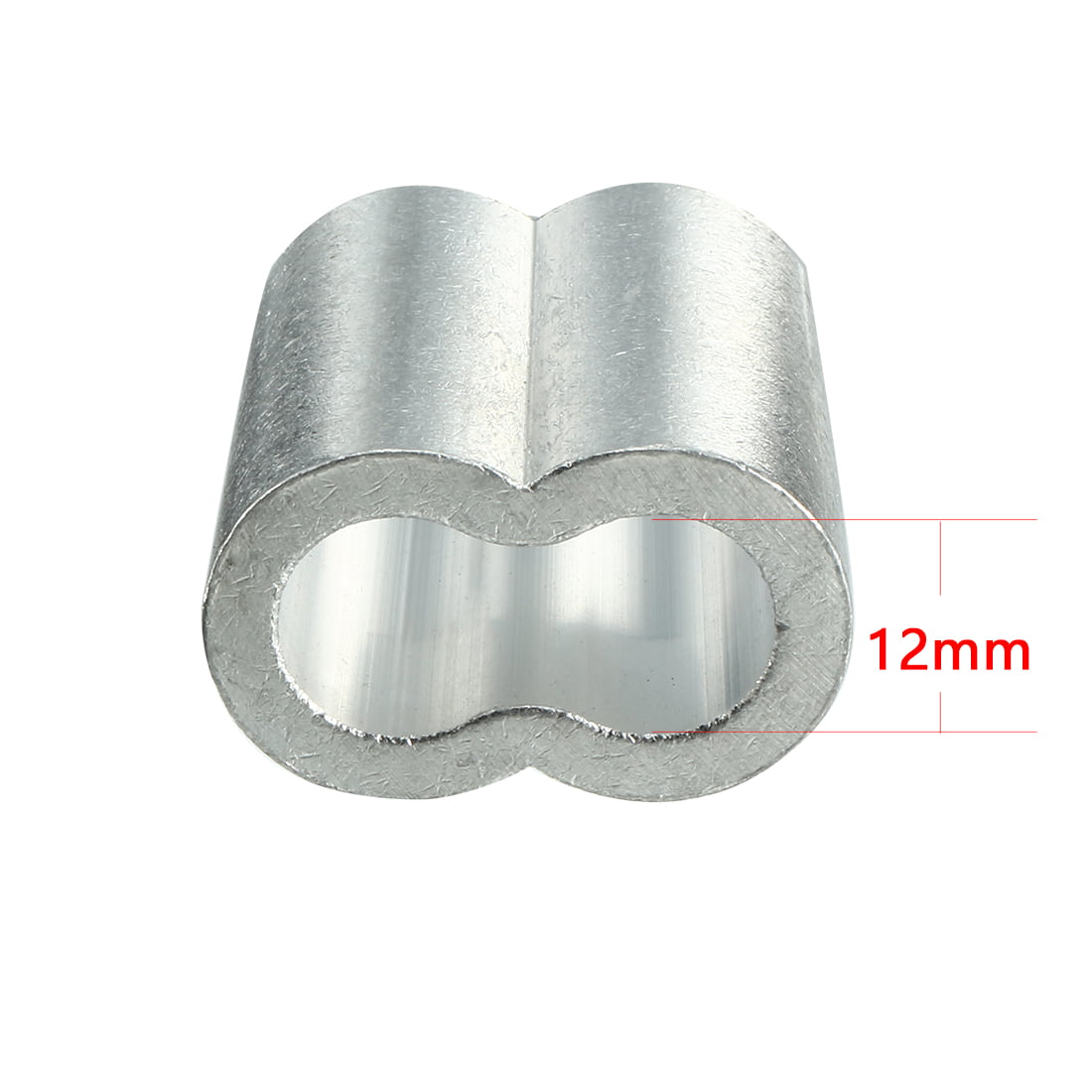 12mm 1/2-inch Cable Wire Rope Aluminum Sleeves Clip Crimping Loop 2pcs 