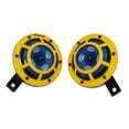 thumbnail image 2 of HELLA YELLOW PANTHER 12V SHARP TONE DUAL HORNS CAR BIKES WILLYS, 2 of 5