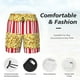 thumbnail image 3 of Balery Popcorn Bañador para hombre, shorts de playa de secado rápido con entrepierna y forro de compresión-Large, 3 of 6