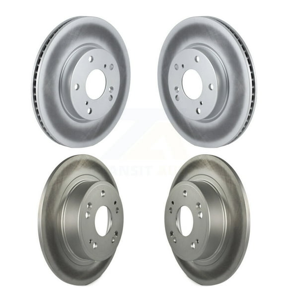 Genius Ensemble de Disques de Frein avant Arrière Revêtus pour Voiture 2017 Honda Accord LX-S KG-101198