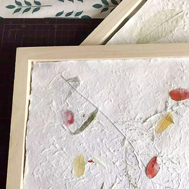 UPOUART 2pcs Diy Paper Making Frame Craft Screen With Durable Mesh For Handmade Paper Creation Easy To Clean Reusable
