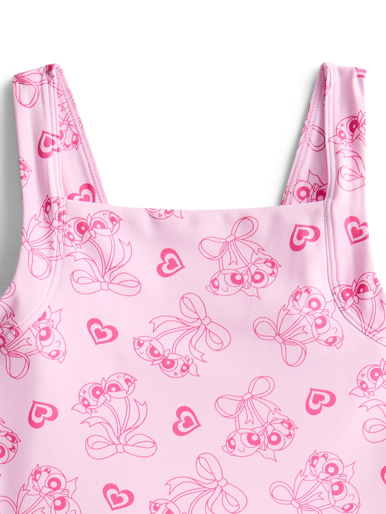 Powerpuff Girls Girls Active Sleeveless Dress with Built-In Shorts, Sizes 4-12
