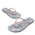thumbnail image 2 of Wismoutput Cherry Blossom Womens Summer Flip Flops Non Slip Quick Drying Shower Slides Bathroom Sandals Comfort Casual Walking Thong Sandals for Teens Girls Pink Size 7.5, 2 of 7